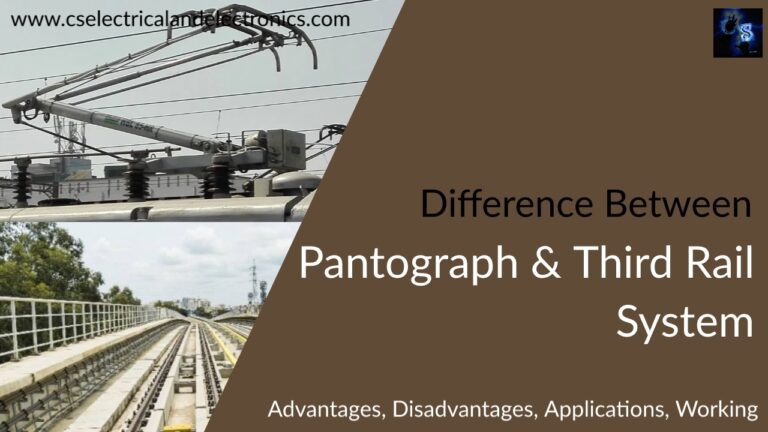 difference between pantograph and third rail system