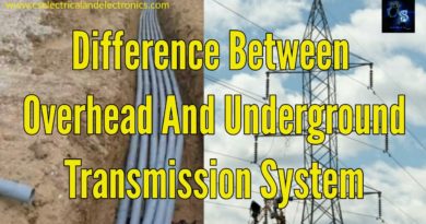 Difference between overhead and underground transmission system