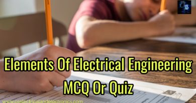 Quiz On Elements Of Electrical Engineering