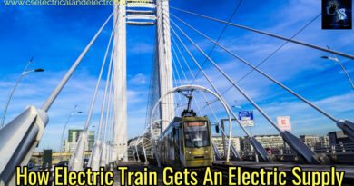 How electric train gets supply