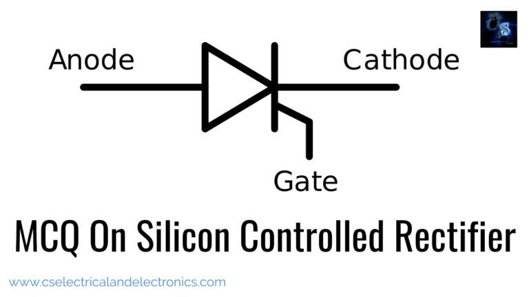 MCQ on silicon controlled rectifier