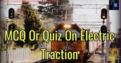 Quiz On Electric Traction