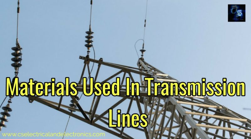Materials used in transmission lines