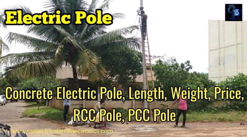concrete electric pole