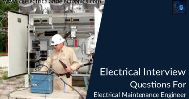 electrical interview questions for electrical maintenance engineer