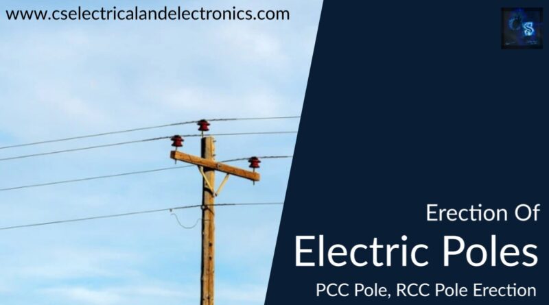 erection Of Electric poles