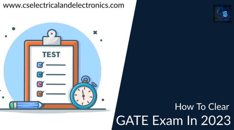 how to Clear gate exam in 2023