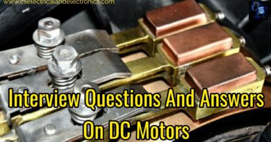 Interview questions and answers on dc motor