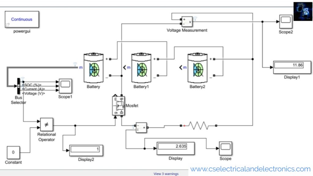 LithiumIon Battery Pack Discharging Circuit Matlab Simulink Simulation