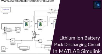 lithium ion battery pack Discharging Circuit in matlab Simulink