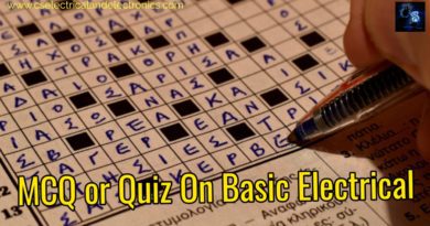 mcq or quiz on basic electrical