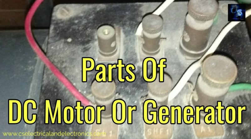 Parts of dc motor