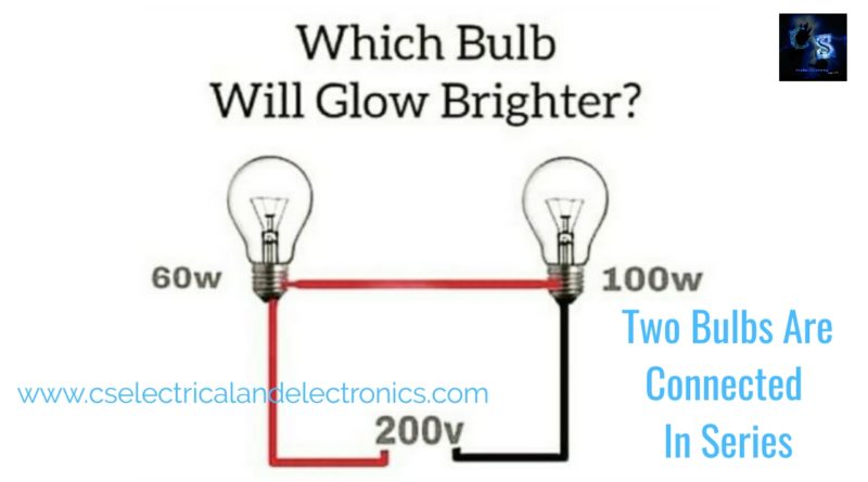 two bulbs are connected in series