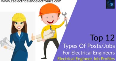 types of posts or jobs for Electrical Engineers