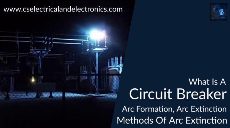 what is a circuit breaker, arc formation