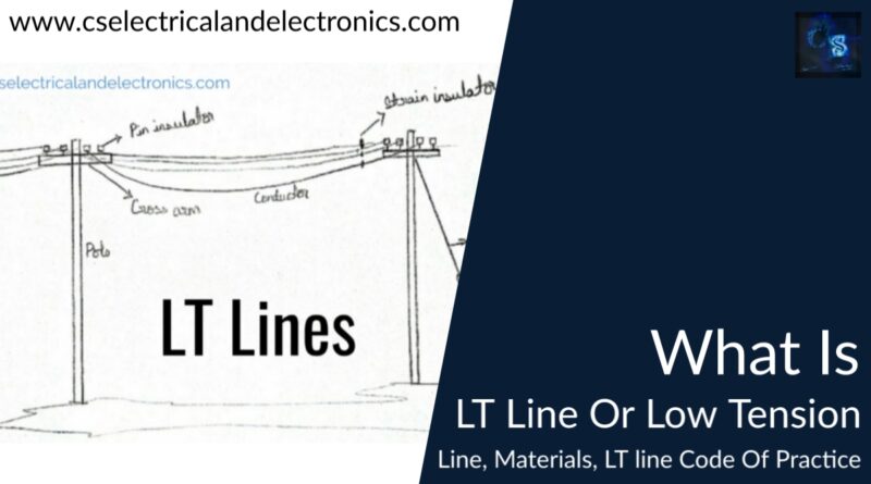 what is lt line or low tension line