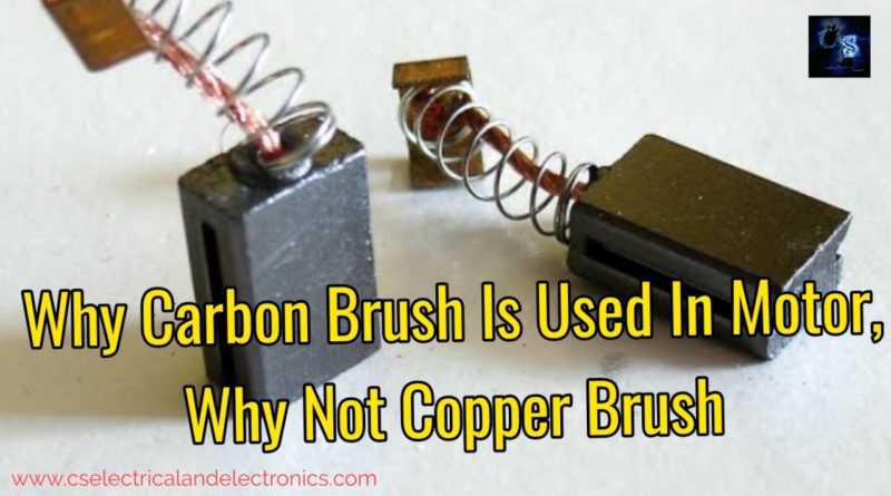 Why carbon brush is used