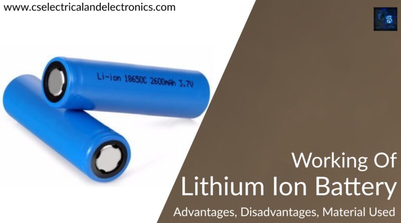 working of lithium ion battery