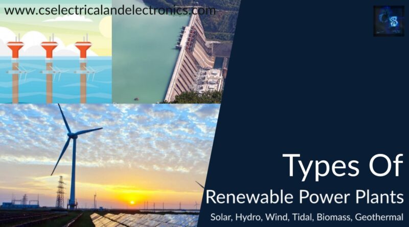 types of renewable power plants