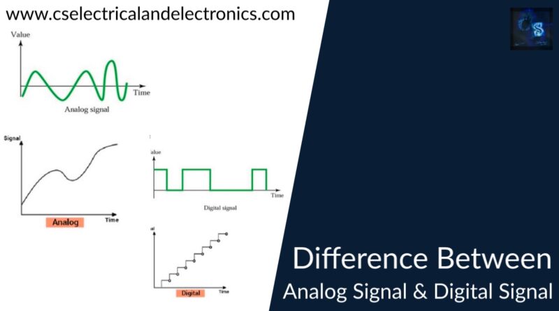 difference between analog Signal and digital signal