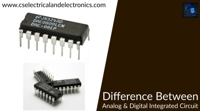 difference between analog digital integrated circuits