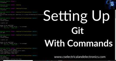 setting up git with Commands