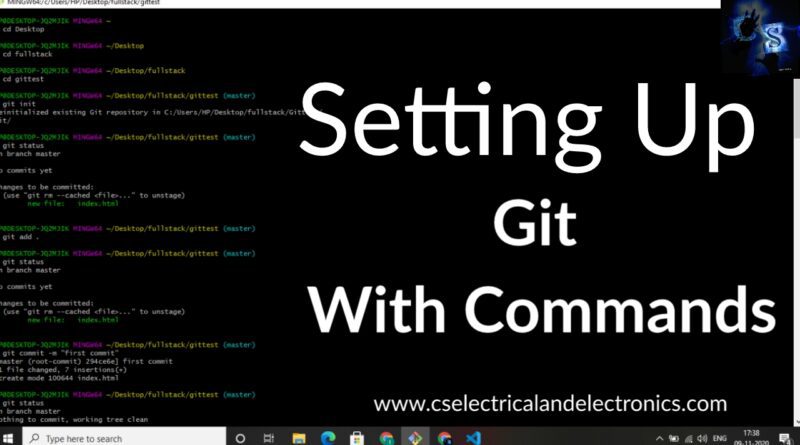 setting up git with Commands
