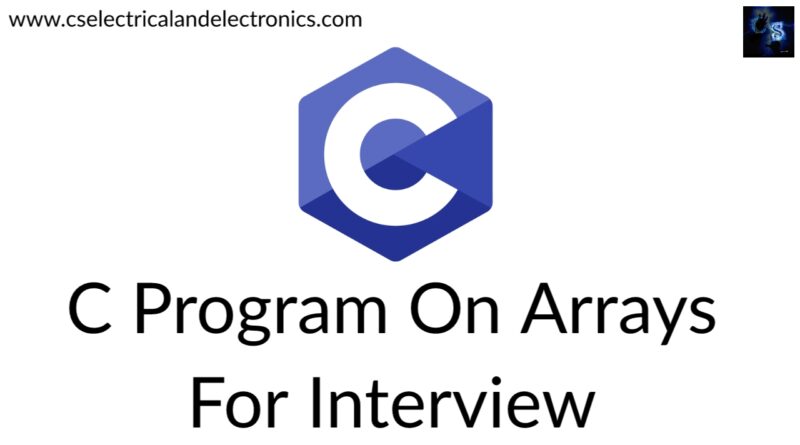 c Program On Arrays