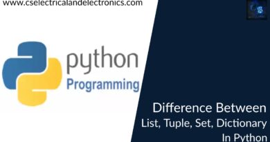 difference between list, tuple, set, dictionary