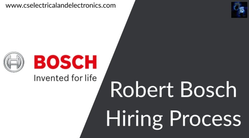 Robert Bosch Hiring Process