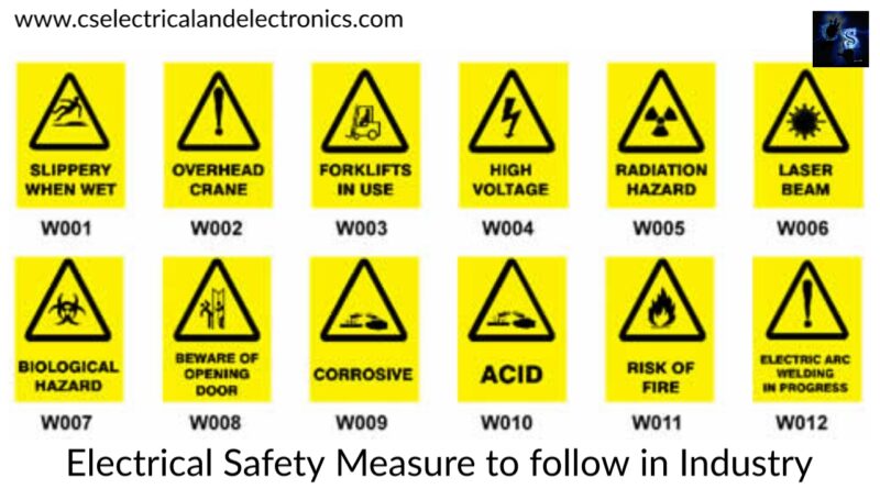 Electrical Safety Measure to follow in Industry