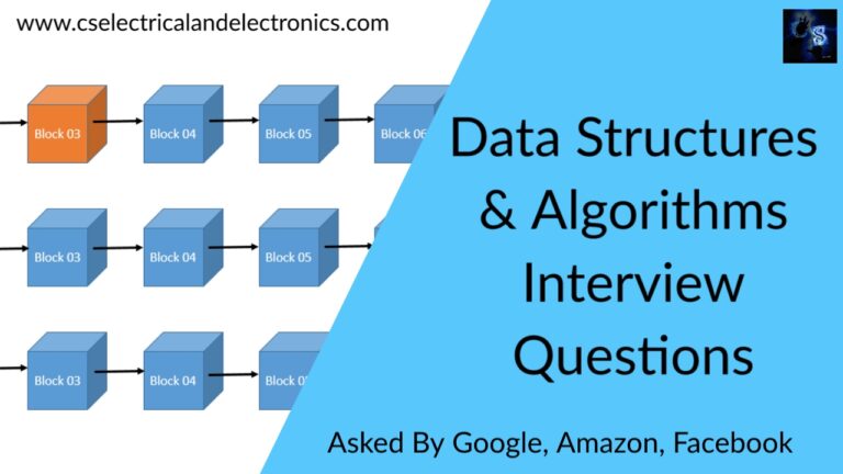 data Structures and Algorithm interview questions