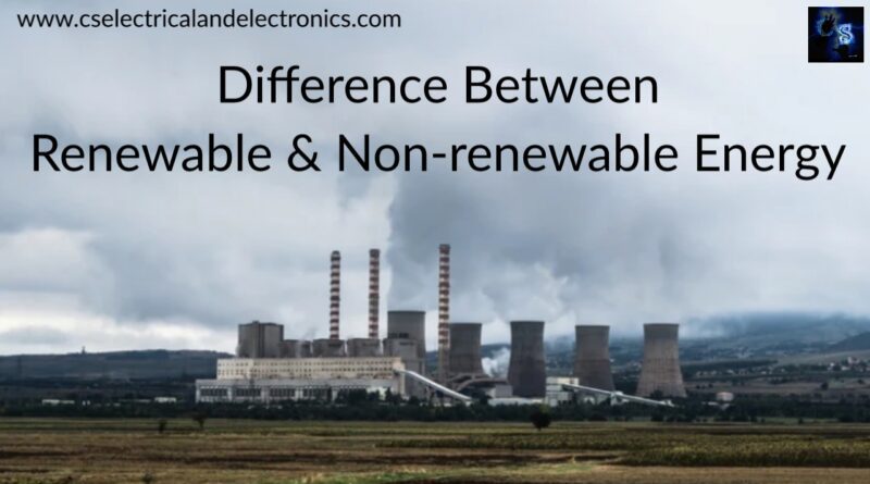 difference between renewable and non renewable energy
