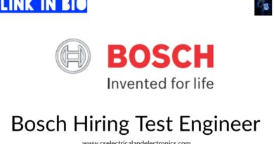 Bosch Hiring Test Engineer