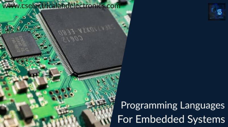 programming Languages for embedded system in 2022