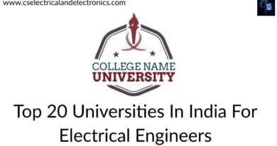 top 20 Universities of Electrical Engineer in India