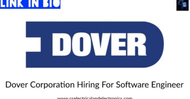 Dover Corporation Hiring For Software Engineer.