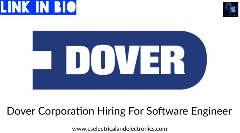 Dover Corporation Hiring For Software Engineer.