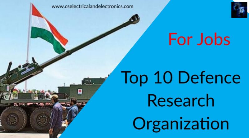 Top 10 Defence Research Organization for jobs