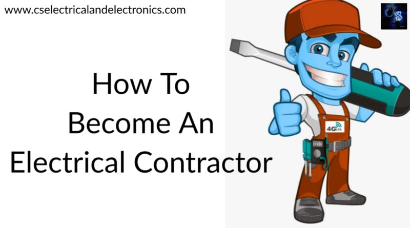 how to become an electrical contractor