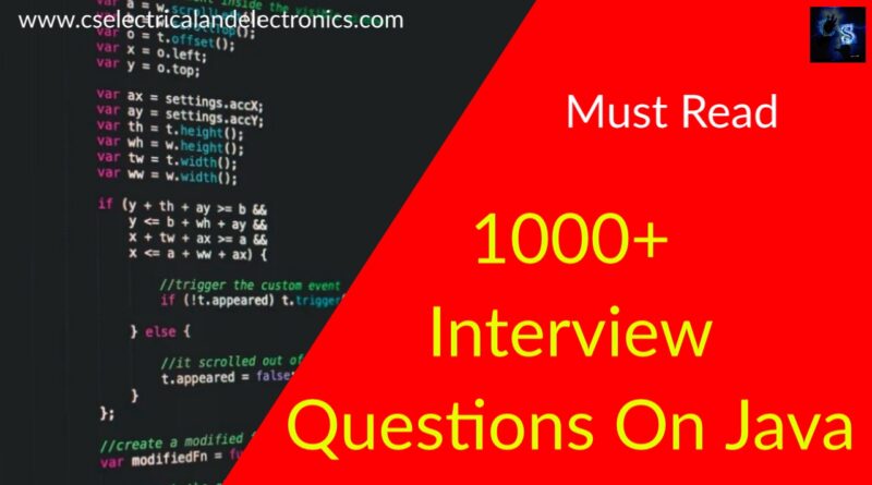 interview questions on java