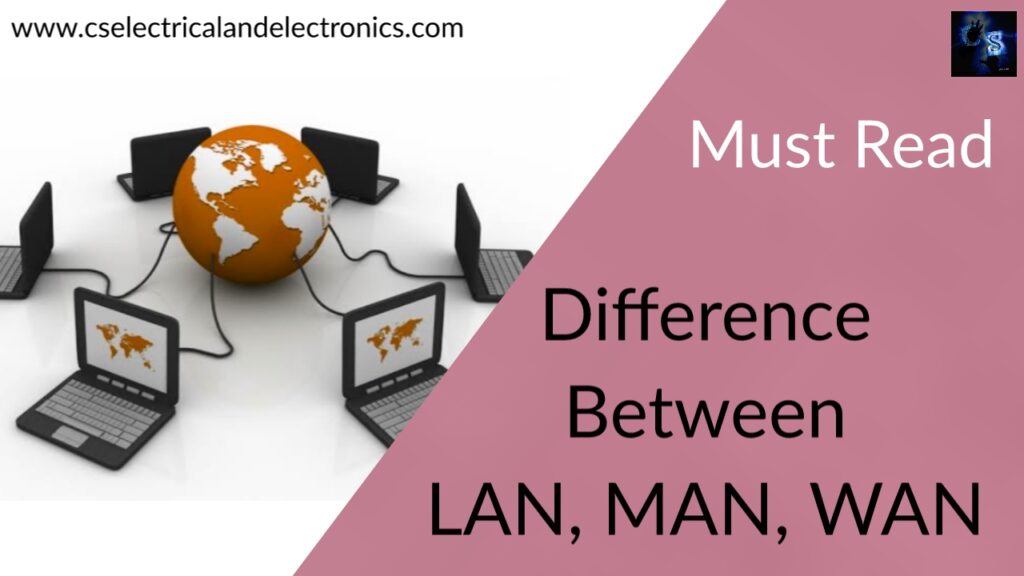 Difference Between LAN, MAN, WAN Computer Networks, Definitions