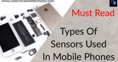 Types Of Sensors Used In Mobile Phones
