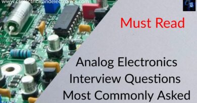 analog Electronics interview questions