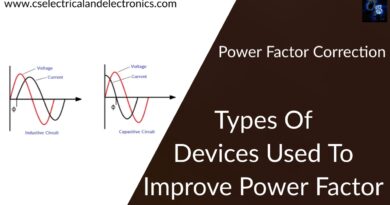 Types Of Devices Used To Improve Power Factor