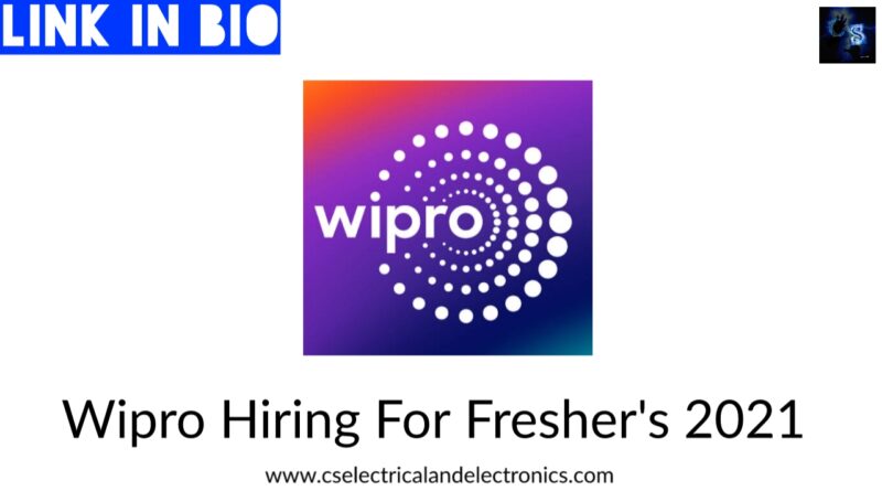 Wipro Hiring For Fresher