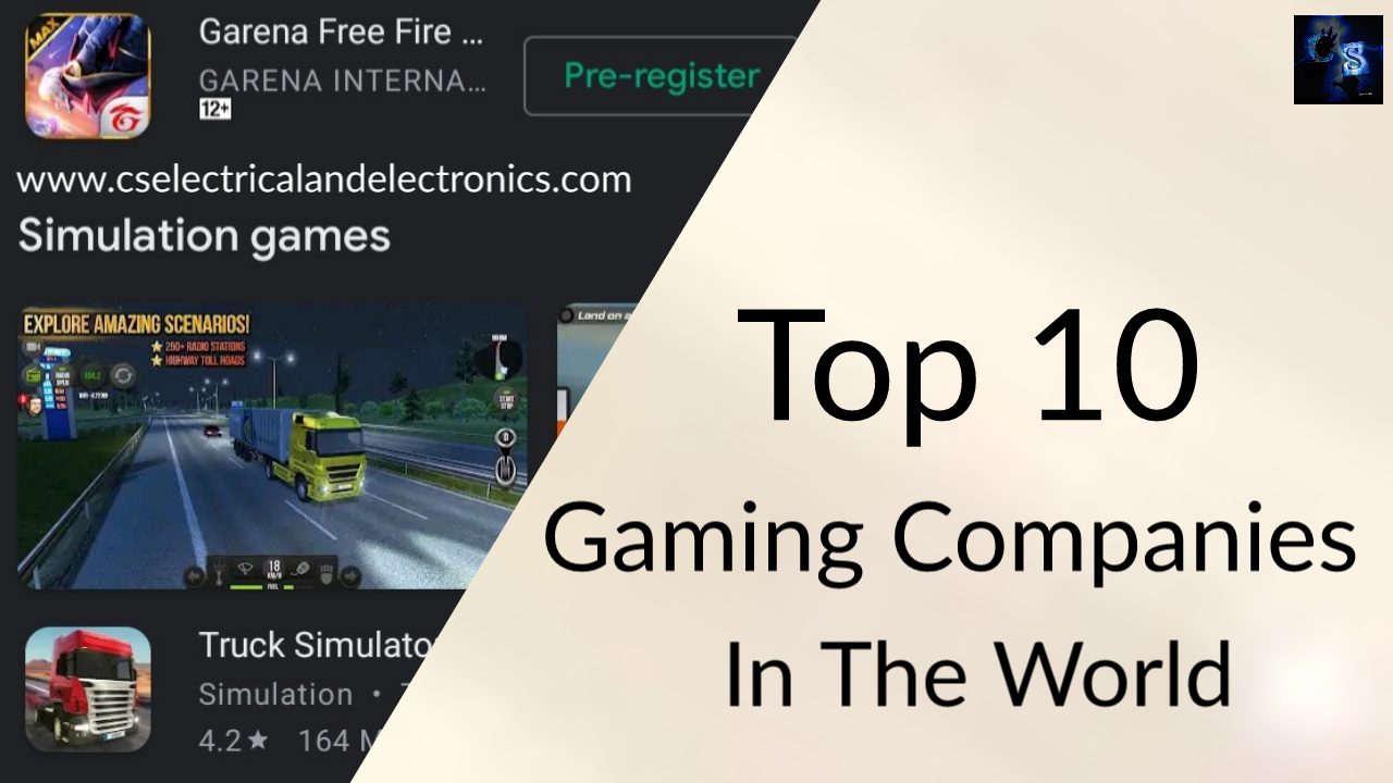 Simple World Top 10 Gaming Company with Futuristic Setup