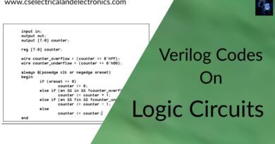 verilog Codes on logic circuit