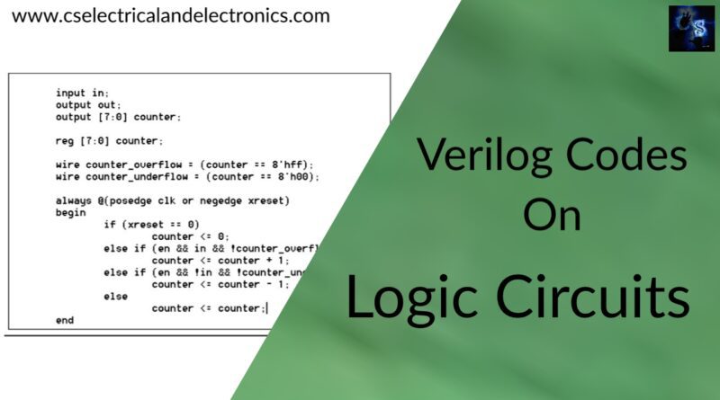 verilog Codes on logic circuit