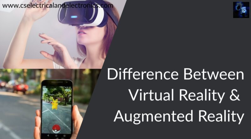 Difference BetweenVirtual Reality & Augmented Reality